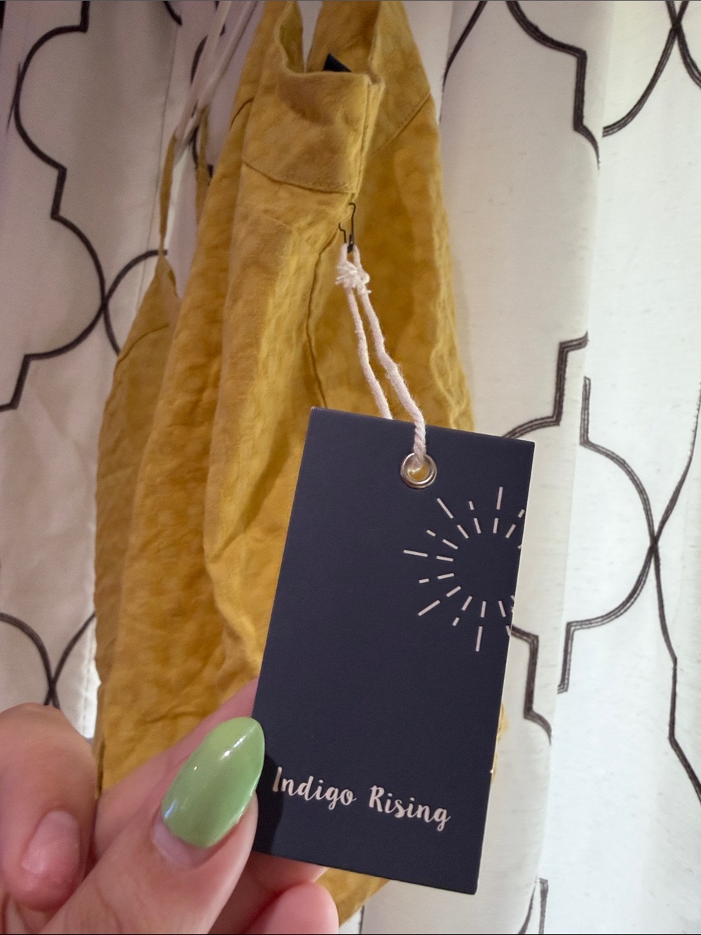 Mustard Yellow Button-Front Camisole Top - Picture 2 of 4